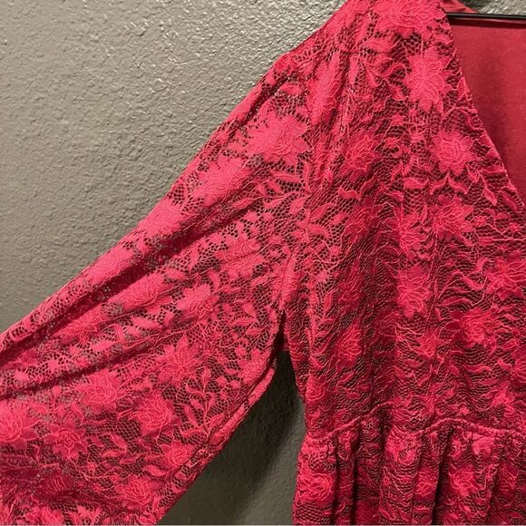 Maurice’s plus size lace long sleeve blouse 4X - Picture 4 of 12